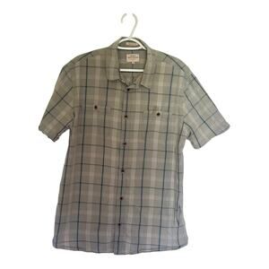 Quiksilver Waterman Mens Collection Vintage Plaid Button-Up Shirt XL